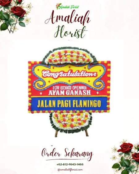 Sewa Papan Bunga Klampokarum